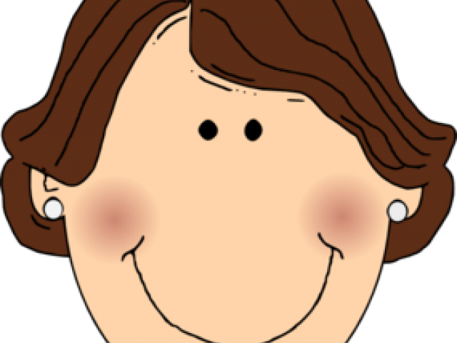 Ear Clipart Girl - Cartoon Clipart Woman Faces (640x480)
