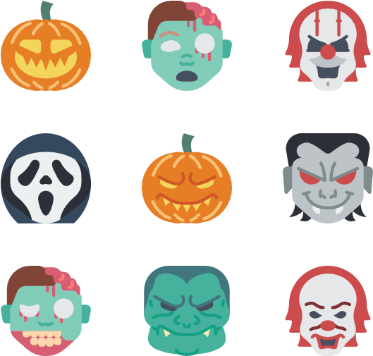 Horror Emojis - Emoji Horror (600x564)