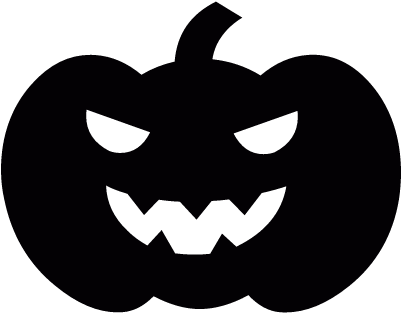 Horror Pumpkim Face Vector - Шаблон Тыквы На Хэллоуин (400x400)