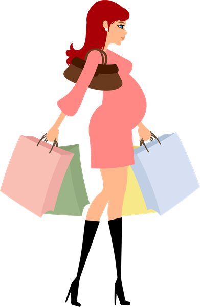 Cupcake - Embarazada Fashion Dibujo (391x600)