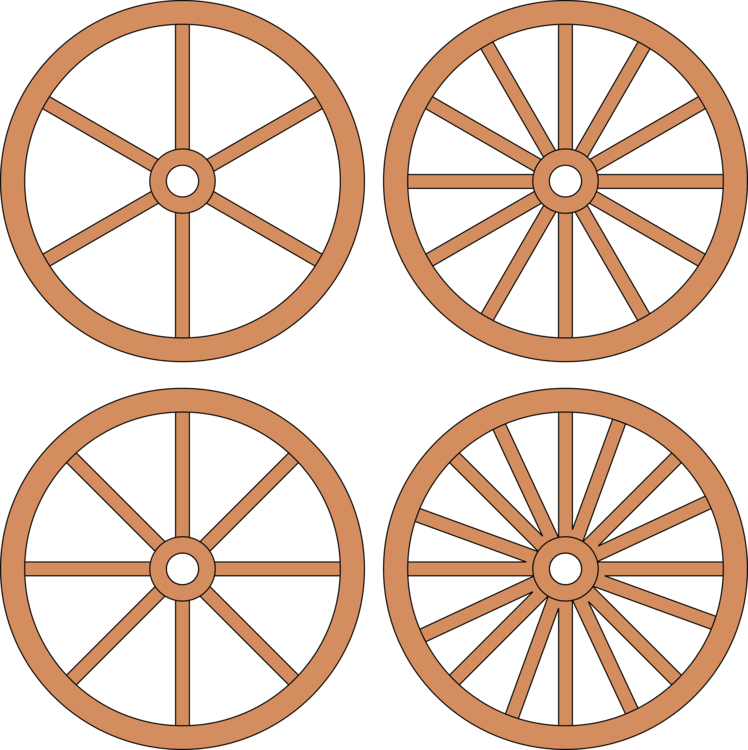 Covered Wagon Cartwheel Drawing - Clipart Wagon Wheel (748x750)