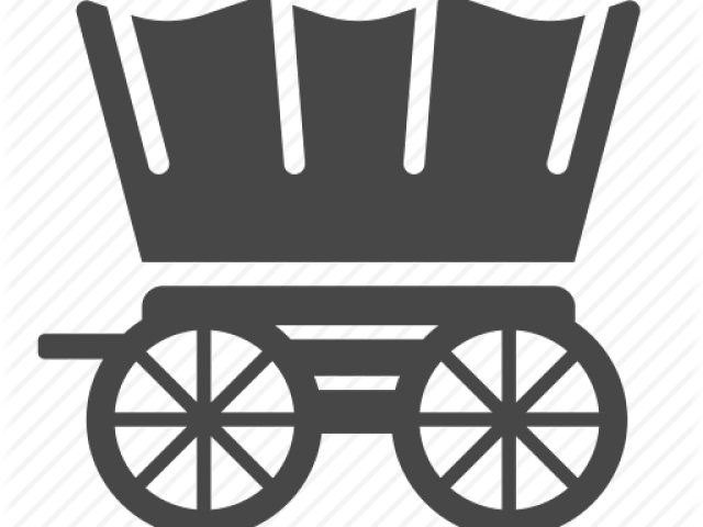 Trolley Clipart Wagon - Baby Buggy Silhouette (640x480)