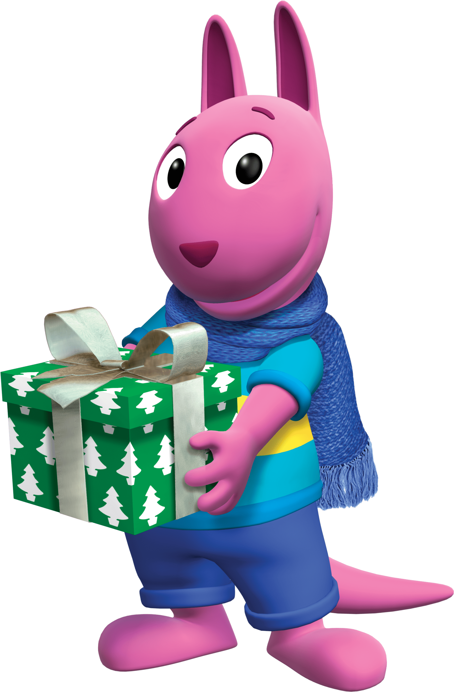 Austin Holding A Christmas Transparent Png Stickpng - Backyardigans Christmas (2000x2775)