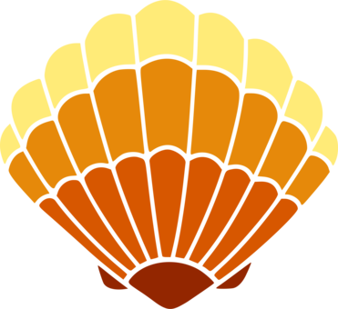 Seashell Encapsulated Postscript Autocad Dxf Drawing - Clam Shell Vector Png (371x340)