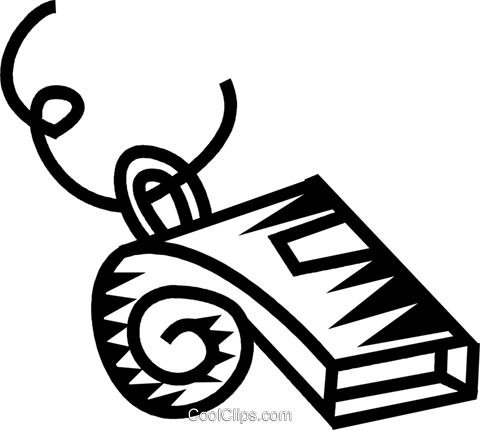 Whistle Royalty Free Vector Clip Art Illustration - Whistle Royalty Free Vector Clip Art Illustration (480x430)