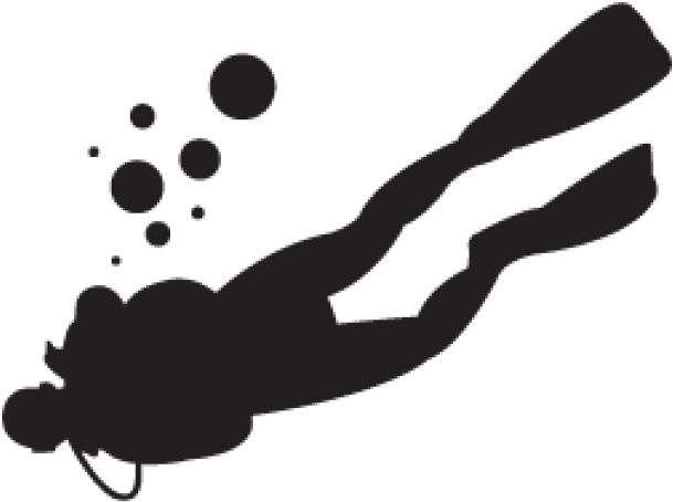 Diver Clipart Transparent - Line Scuba Diver Tattoo (640x480)