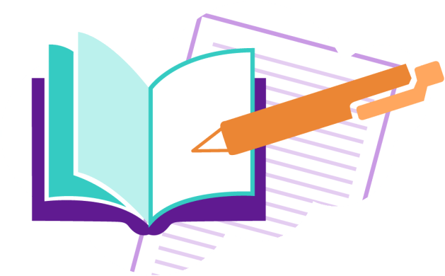 Clip Free Stock English Clipart Secondary Source - Logo (630x491)