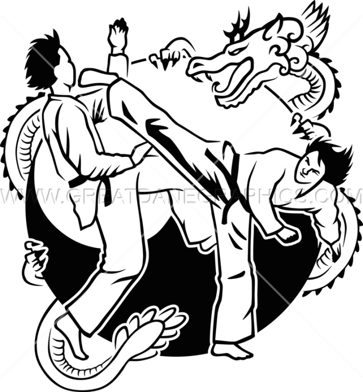 Pin Taekwondo Clip Art - Imagenes De Taekwondo En Blanco Y Negro (741x800)