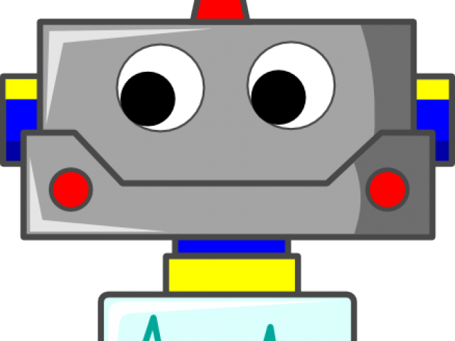 Robot Head Clip Art (640x480)
