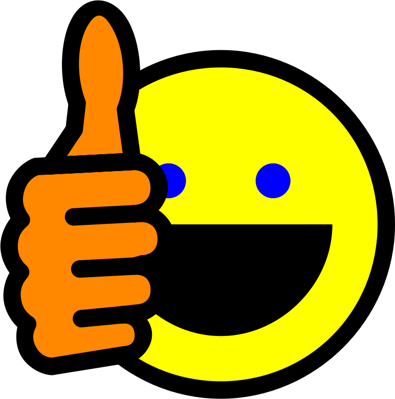 By Manuela - - Thumbs Up Clip Art (772x779)