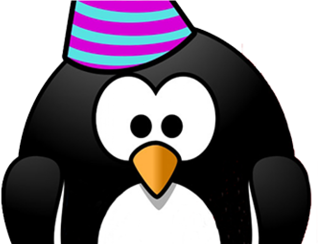 New Years Eve Clipart - Birthday Penguins (640x480)