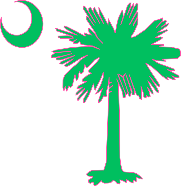 Cocky Clipart Preview Clipart - South Carolina Thin Blue Line (582x597)