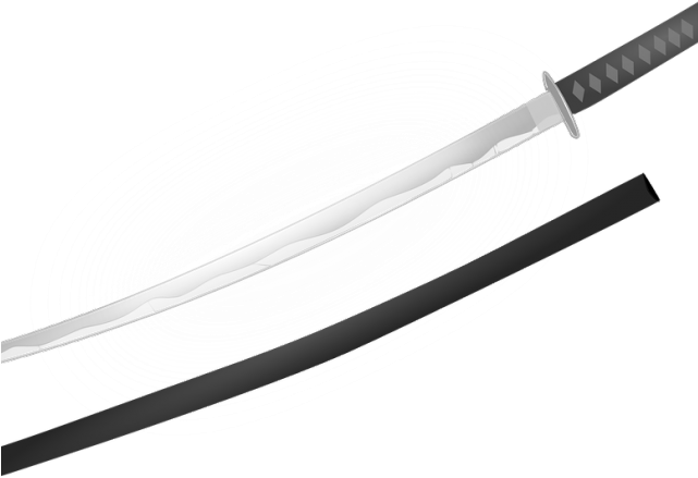 Dagger Clipart Ninja - Katana (640x480)