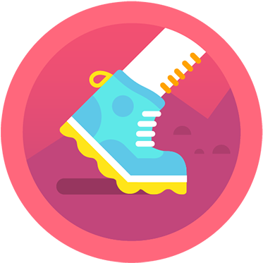 I Just Earned The Hiking Boot Badge For Walking 35,000 - Fitbit App Achievements (386x386)