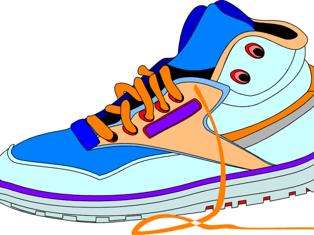 Shoes Clipart Walking - Animated Shoes (640x480)