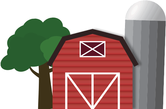 Shed Clipart Cow - Cow House Png (610x353)