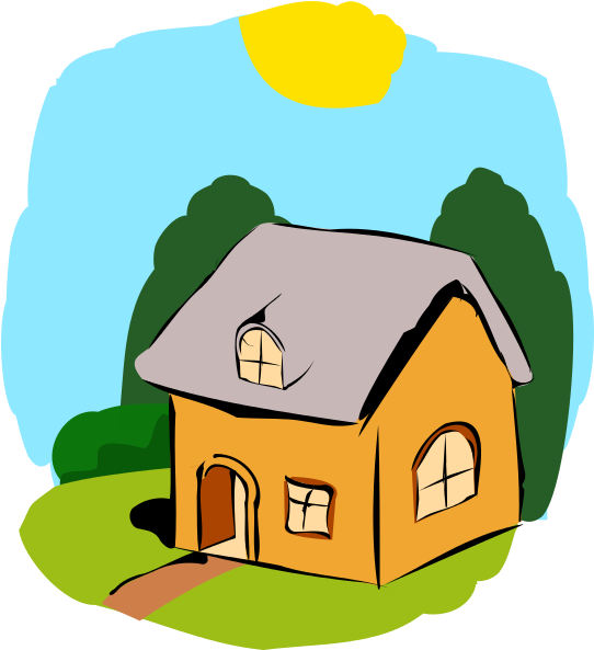 Download Vector Royalty Free Stock Silhouette Clip - Casa De Cuento Png (549x600)