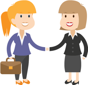 Clipart Free Library Accountant Clipart Capital Resource - Greeting Guests Cartoon (377x360)