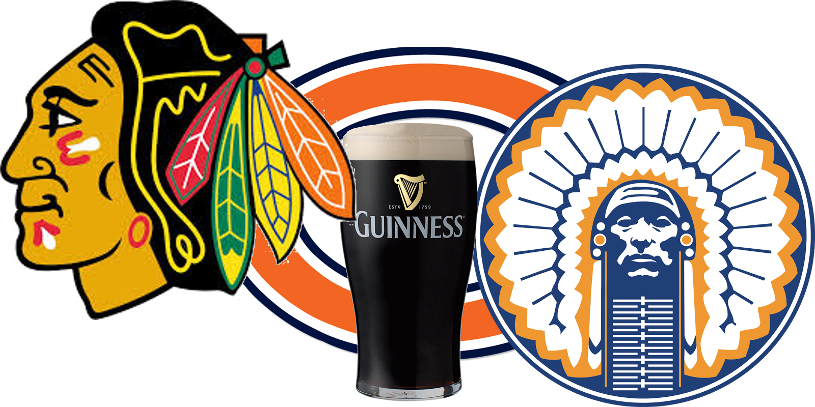 I Ended Up Using Power Point To Create My Design - Chief Illiniwek Magnet (1600x800)