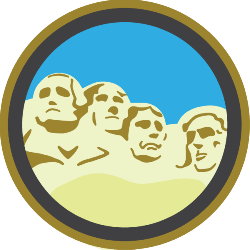 Mount Rushmore Badge If You Have This Badge, Reblog - Circle (500x500)