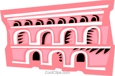 Roman Aqueducts Royalty Free Vector Clip Art Illustration - Roman Aqueducts Royalty Free Vector Clip Art Illustration (480x318)