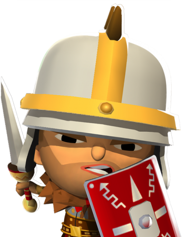 Roman Warriors Clipart Enemy Warrior - Cartoon (640x480)