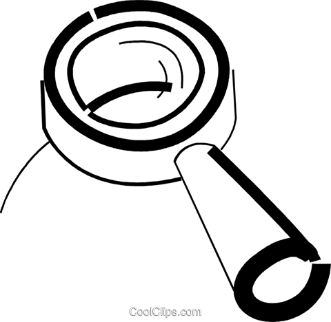 Lupa Livre De Direitos Vetores Clip Art Ilustração - Glass (480x468)