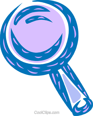 Lupa Colorido Livre De Direitos Vetores Clip Art Ilustração - Illustration (387x480)
