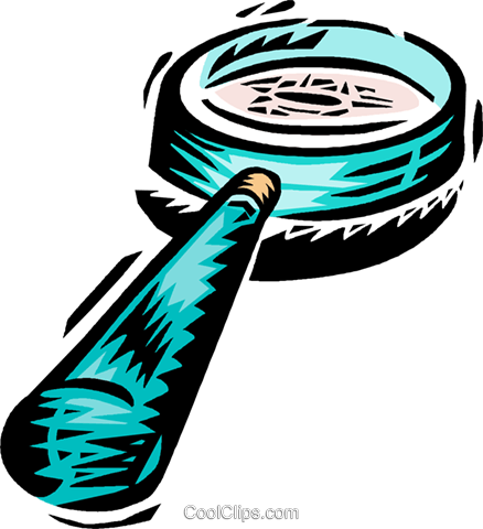 Lupa Livre De Direitos Vetores Clip Art Ilustração - Lupa Livre De Direitos Vetores Clip Art Ilustração (438x480)