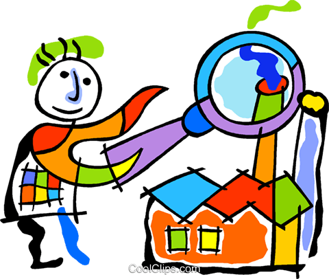 Poluição Sob A Lupa Livre De Direitos Vetores Clip - Poluição Sob A Lupa Livre De Direitos Vetores Clip (480x406)