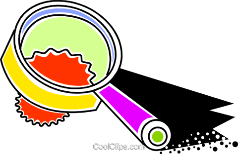 Lupa Colorido Livre De Direitos Vetores Clip Art Ilustração - Circle (480x312)