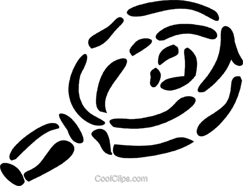 Lupa Livre De Direitos Vetores Clip Art Ilustração - Lupa Livre De Direitos Vetores Clip Art Ilustração (480x369)