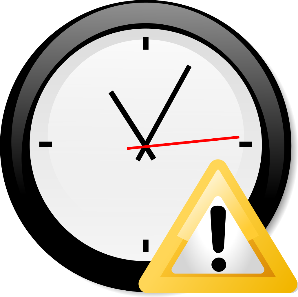 Clock And Warning - Warning Clock (1029x1024)