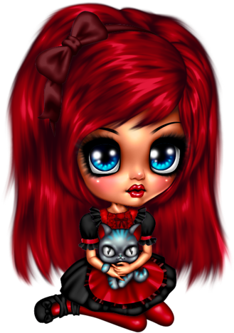Halloween 1, Mishka, Cute Dolls, Clip Art, Gothic, - Illustration (451x500)
