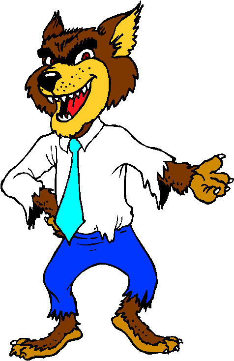 Big Bad Wolf Clipart Big Bad Wolf Clip Art - Les Personnages Du Petit Chaperon Rouge (490x750)