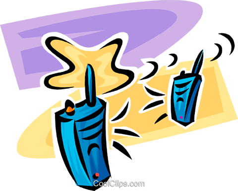 Walkie-talkies Royalty Free Vector Clip Art Illustration - Clip Art (480x385)