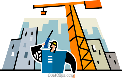 Construction Foreman On A Walkie Talkie Royalty Free - Construction (480x312)