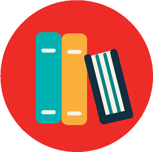 Books & Authors - English Language Arts Icon (545x551)