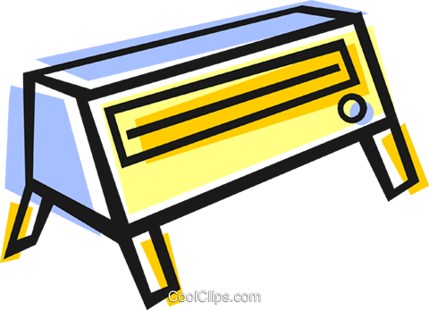 Electric Heater Royalty Free Vector Clip Art Illustration - Illustration (480x347)