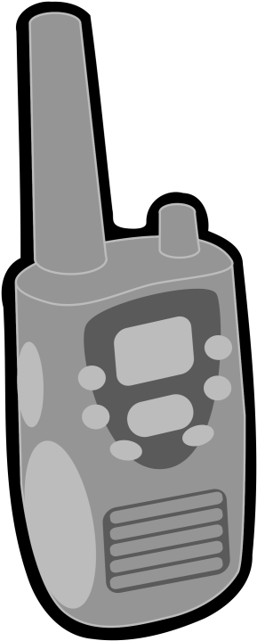 Pin Walkie Talkie Clipart - Walkie-talkie (370x800)