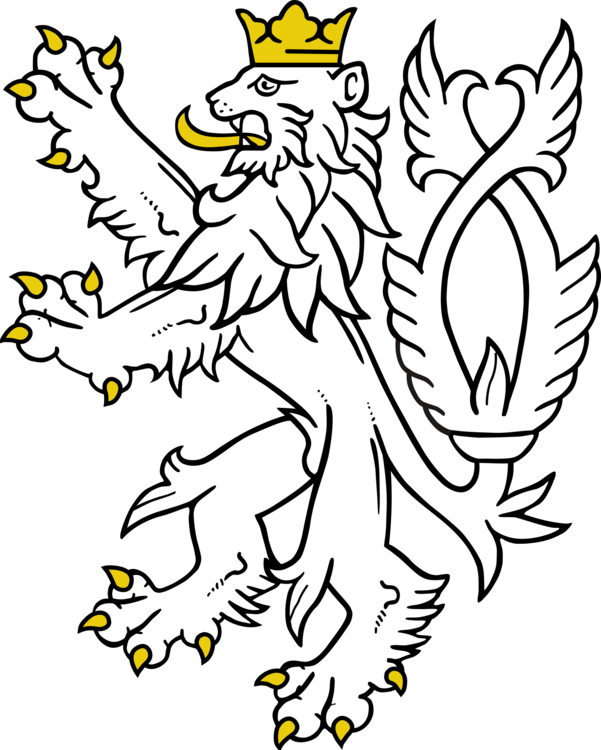 Lion Heraldry Coat Of Arms Of The Czech Republic Crest - Czech Lion (601x750)