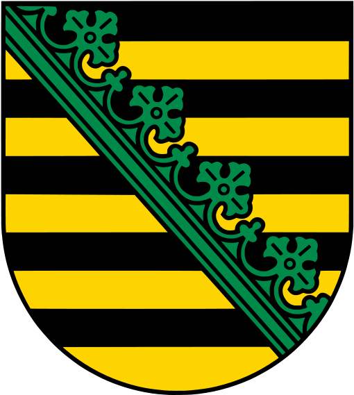 Number 5 Is The "torse" Or "crest Wreath" - Saxony Coat Of Arms (519x581)
