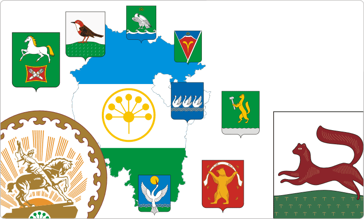 Heraldry Of Bashkortostan - Ufa Coat Of Arms Tote Bag, Adult Unisex, Natural (750x451)