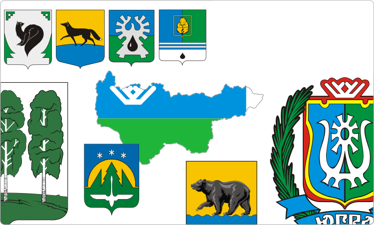 Heraldry Of Khantia-mansia - Ханты Мансийск Вектор (750x451)