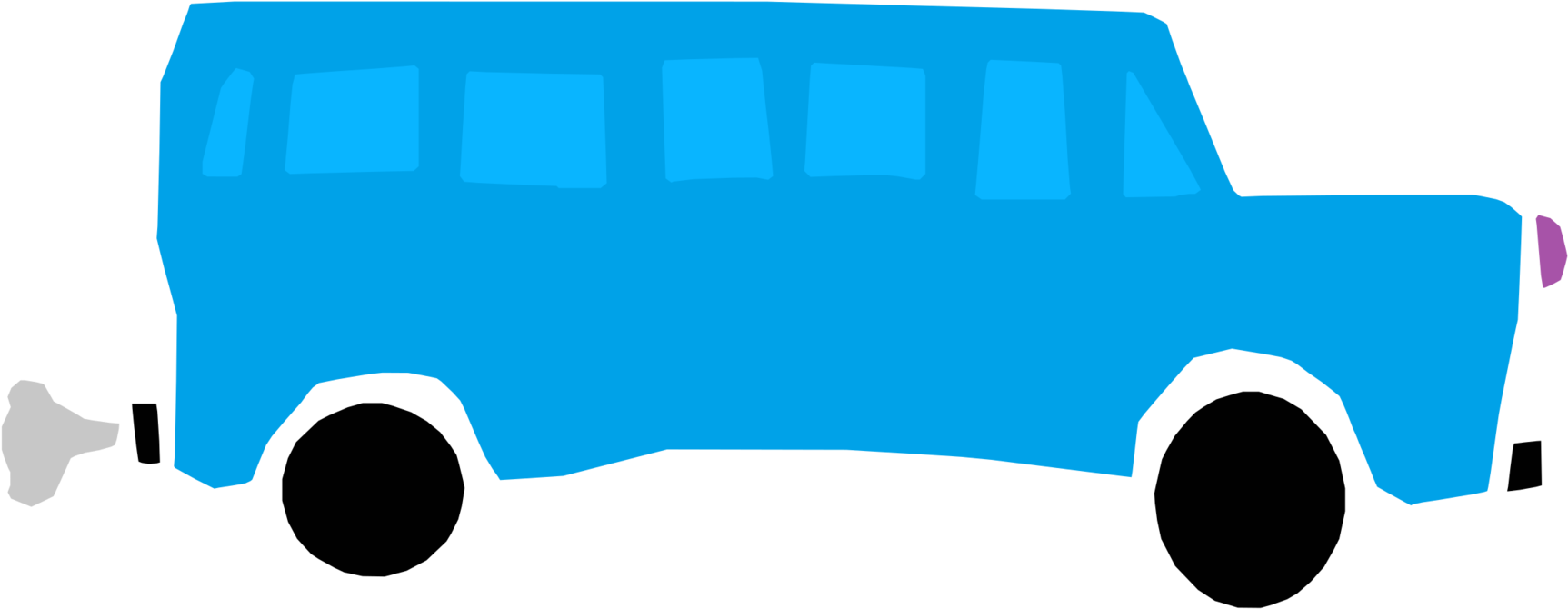 School Bus Bus Stop Vehicle Cartoon - Bus (1824x750)