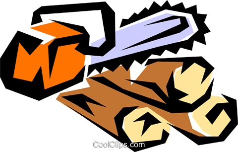 Chain Saw Royalty Free Vector Clip Art Illustration - Logo De Empresas De Motosserras (480x306)
