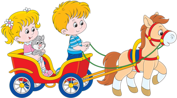 Personnages, Illustration, Individu, Personne, Gens - Horse Help To Pull The Cart Clip Art (600x346)