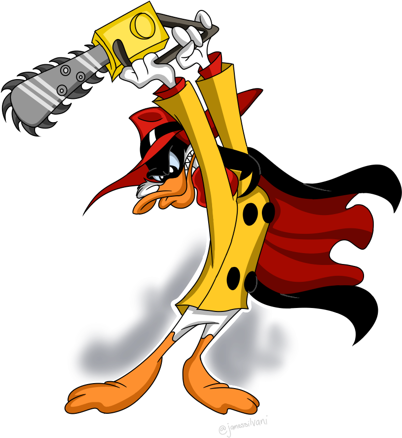 Svg Royalty Free Stock Negaduck With A By - Darkwing Duck (820x974)