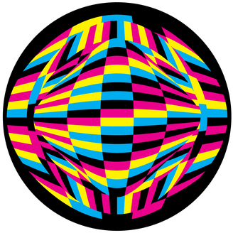 Apollo Design Cs-3497 Groovy Globe Colourscenic Glass - Circle (386x386)