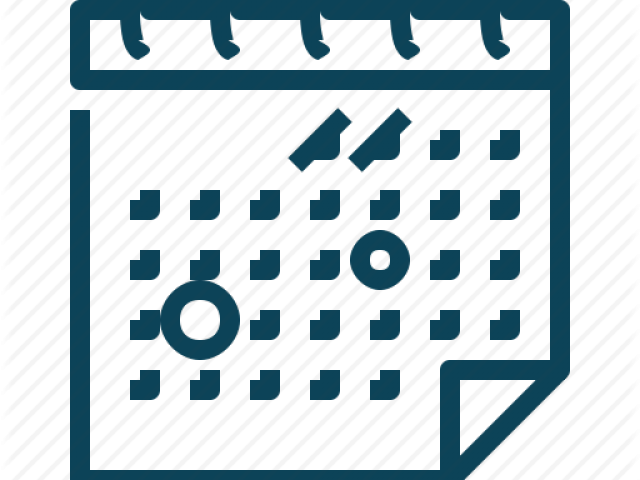 Date Clipart Planning Calendar - Calendar (640x480)